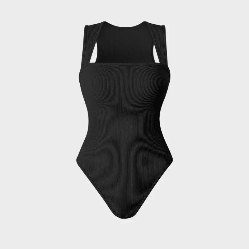 Square Neck Snatching Bodysuit